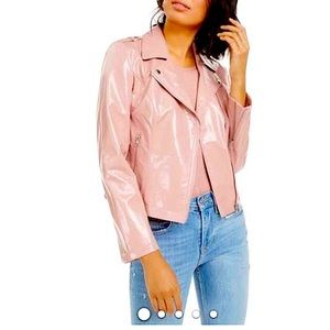 Bar III Patent Faux Leather Shiny Jacket!